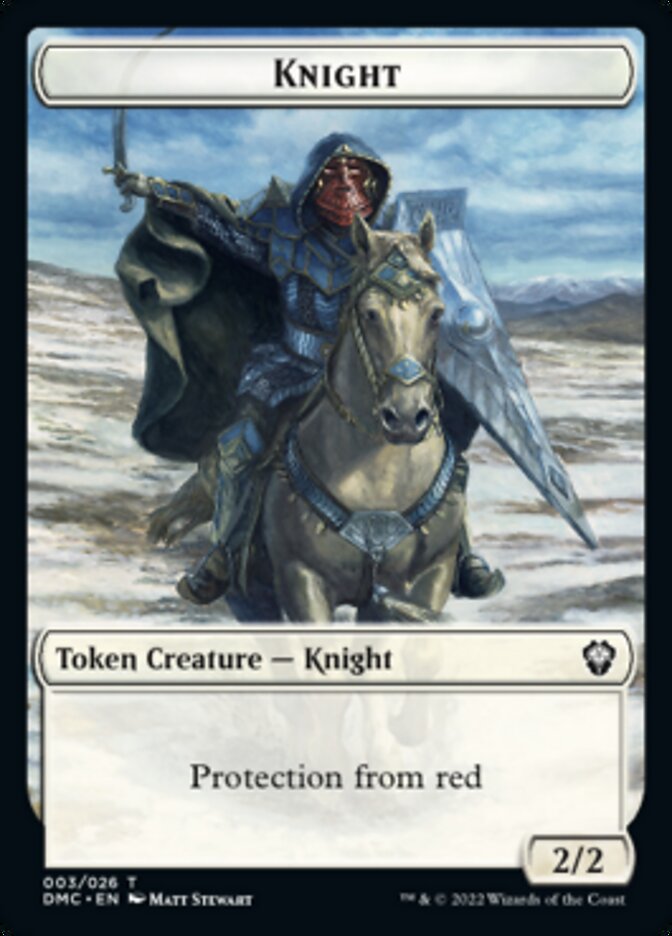 Soldier // Knight Double-Sided Token [Dominaria United Tokens] | GrognardGamesBatavia