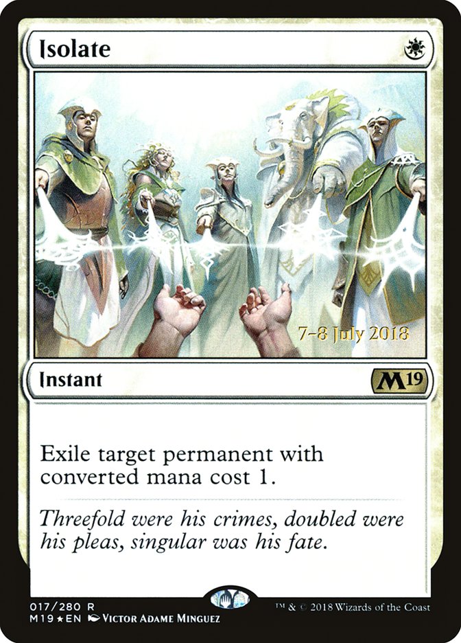 Isolate [Core Set 2019 Prerelease Promos] | GrognardGamesBatavia