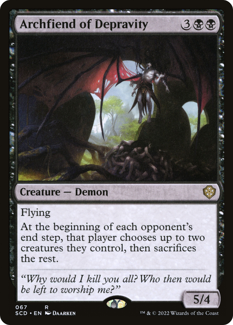 Archfiend of Depravity [Starter Commander Decks] | GrognardGamesBatavia