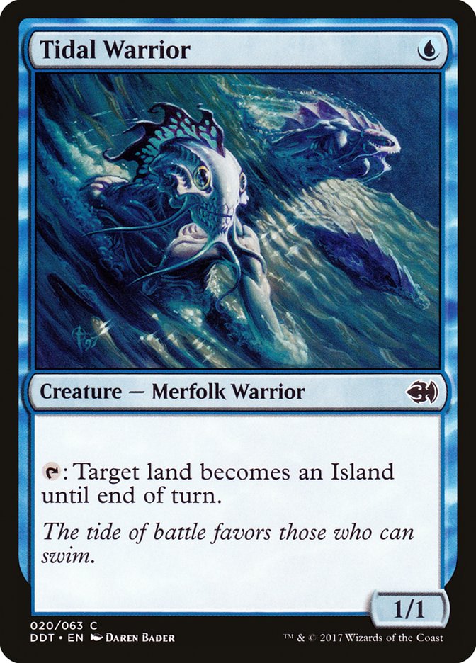 Tidal Warrior [Duel Decks: Merfolk vs. Goblins] | GrognardGamesBatavia