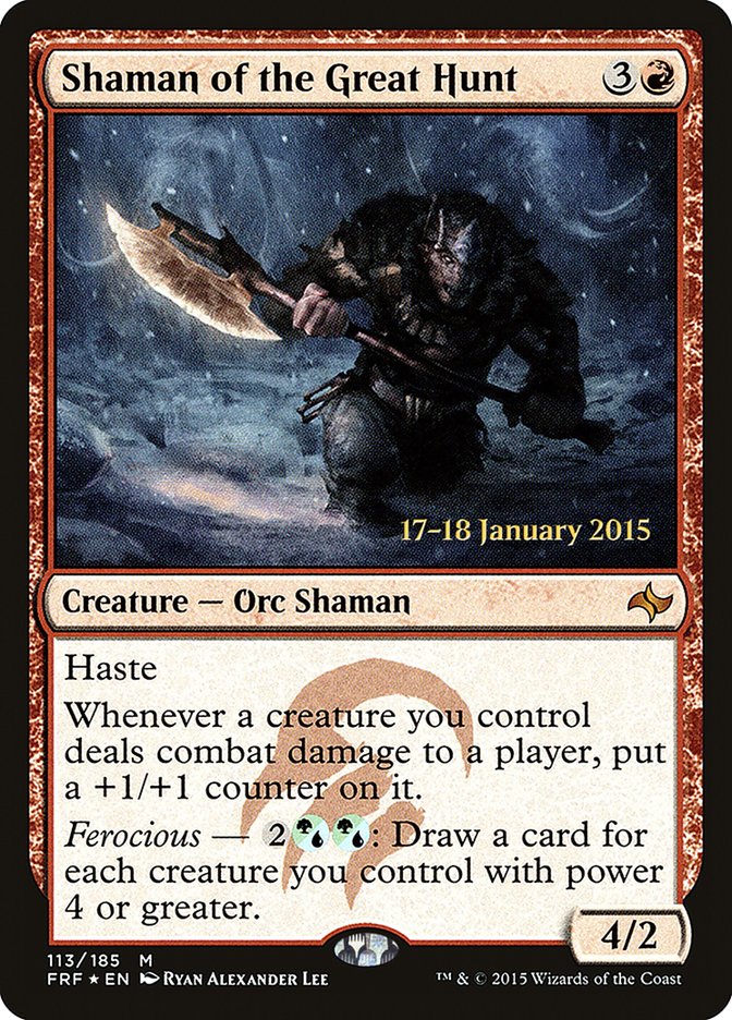 Shaman of the Great Hunt [Fate Reforged Prerelease Promos] | GrognardGamesBatavia