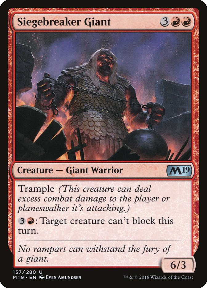 Siegebreaker Giant [Core Set 2019] | GrognardGamesBatavia