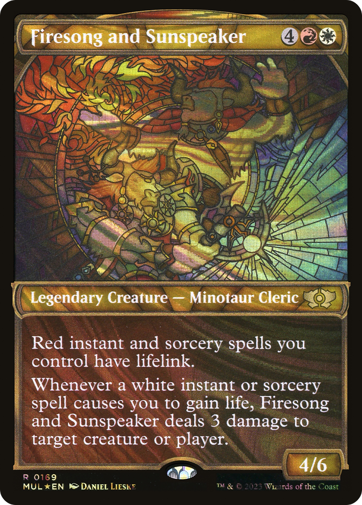 Firesong and Sunspeaker (Halo Foil) [Multiverse Legends] | GrognardGamesBatavia