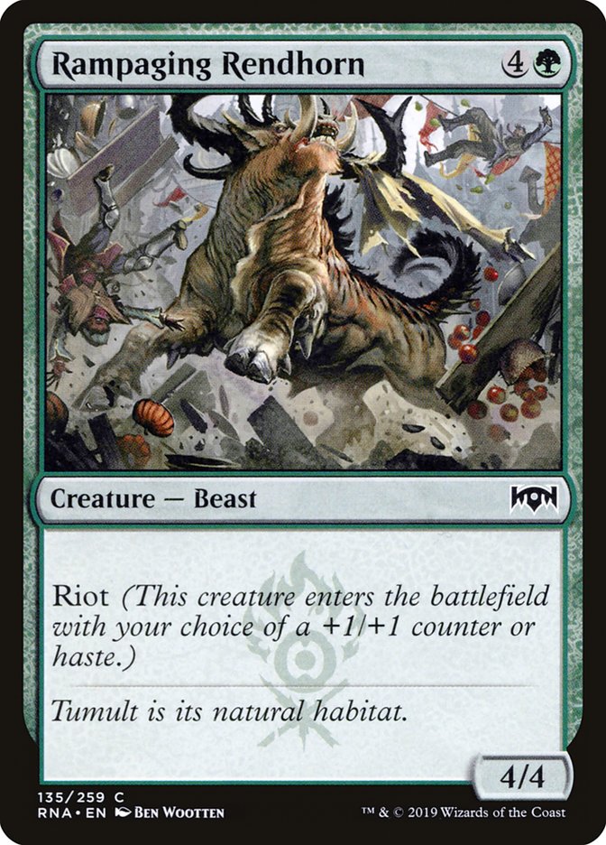 Rampaging Rendhorn [Ravnica Allegiance] | GrognardGamesBatavia