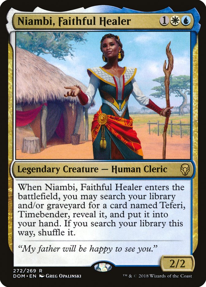 Niambi, Faithful Healer [Dominaria] | GrognardGamesBatavia