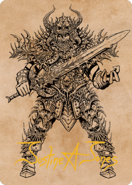 Sarevok, Deathbringer Art Card (Gold-Stamped Signature) [Commander Legends: Battle for Baldur's Gate Art Series] | GrognardGamesBatavia