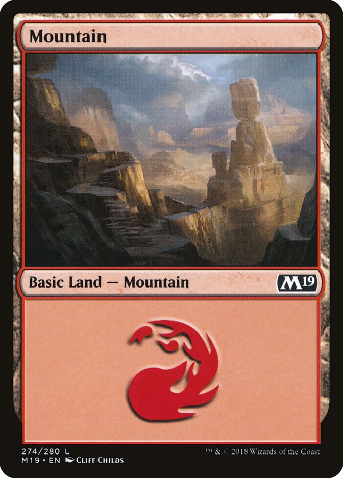 Mountain (274) [Core Set 2019] | GrognardGamesBatavia