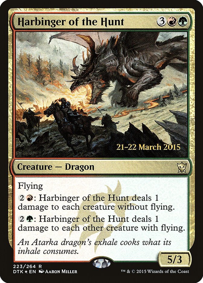 Harbinger of the Hunt [Dragons of Tarkir Prerelease Promos] | GrognardGamesBatavia