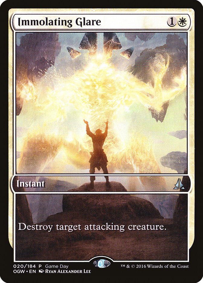 Immolating Glare (Game Day) (Extended Art) [Oath of the Gatewatch Promos] | GrognardGamesBatavia