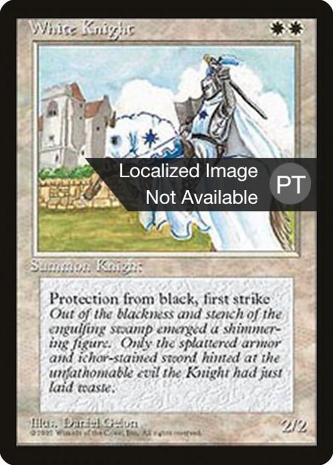 White Knight [Fourth Edition (Foreign Black Border)] | GrognardGamesBatavia