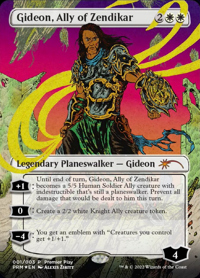 Gideon, Ally of Zendikar (Borderless) [Regional Championship Qualifiers 2022] | GrognardGamesBatavia