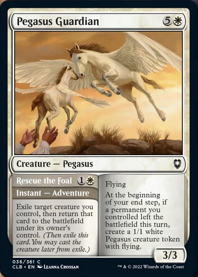 Pegasus Guardian // Rescue the Foal [Commander Legends: Battle for Baldur's Gate] | GrognardGamesBatavia