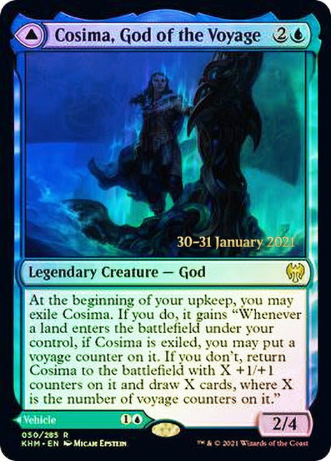 Cosima, God of the Voyage // The Omenkeel [Kaldheim Prerelease Promos] | GrognardGamesBatavia