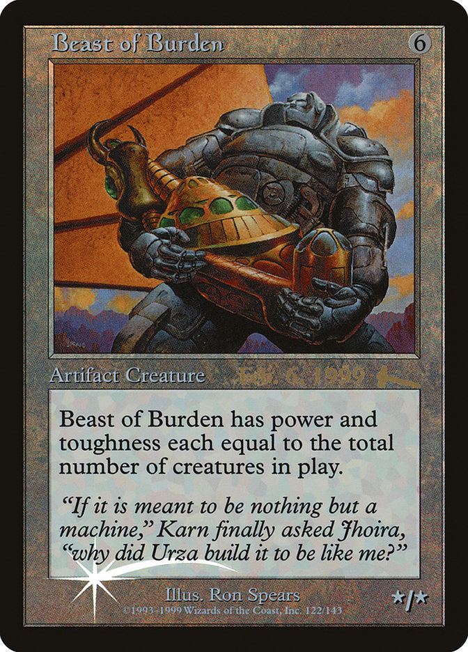 Beast of Burden [Urza's Legacy Promos] | GrognardGamesBatavia