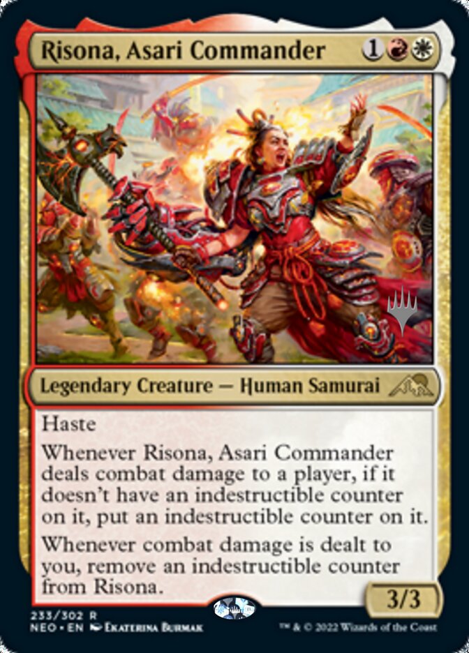 Risona, Asari Commander (Promo Pack) [Kamigawa: Neon Dynasty Promos] | GrognardGamesBatavia