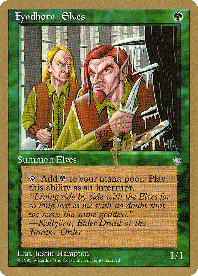 Fyndhorn Elves (Bertrand Lestree) [Pro Tour Collector Set] | GrognardGamesBatavia