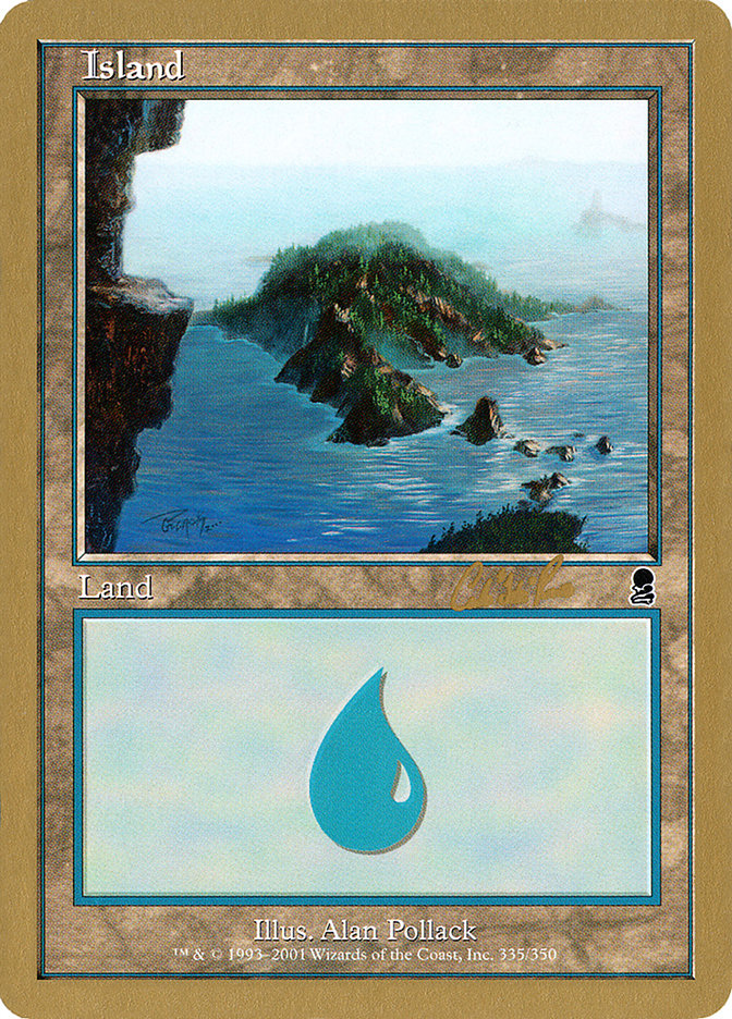 Island (cr335) (Carlos Romao) [World Championship Decks 2002] | GrognardGamesBatavia