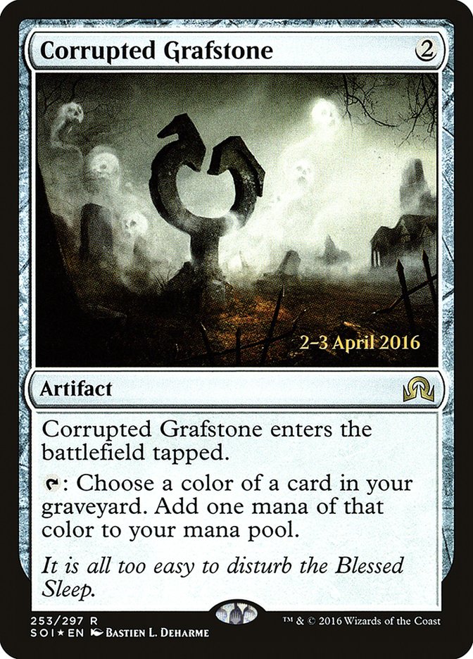 Corrupted Grafstone [Shadows over Innistrad Prerelease Promos] | GrognardGamesBatavia