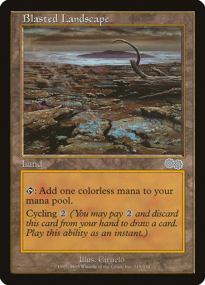 Blasted Landscape [Urza's Saga] | GrognardGamesBatavia