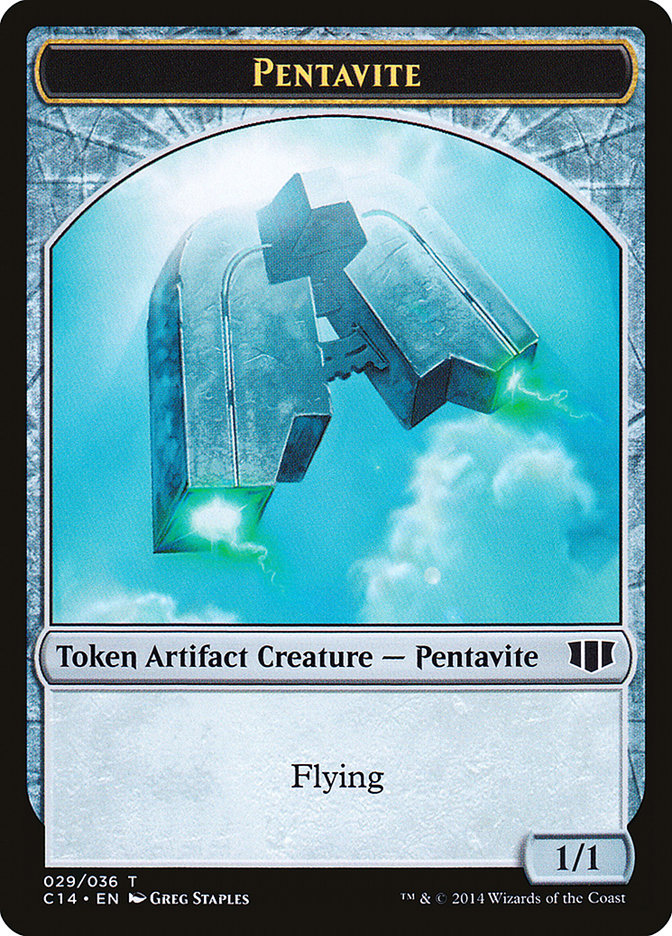 Myr // Pentavite Double-Sided Token [Commander 2014 Tokens] | GrognardGamesBatavia