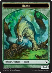 Beast (013) // Plant Double-Sided Token [Commander 2018 Tokens] | GrognardGamesBatavia