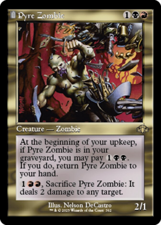 Pyre Zombie (Retro) [Dominaria Remastered] | GrognardGamesBatavia