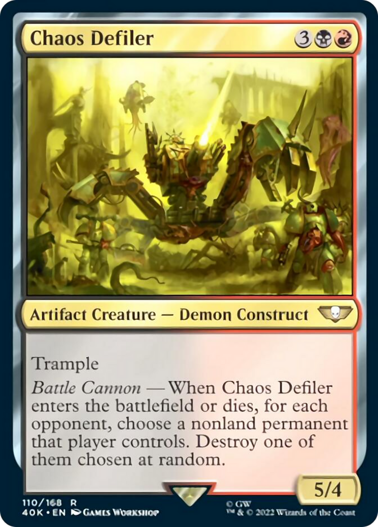 Chaos Defiler (Surge Foil) [Universes Beyond: Warhammer 40,000] | GrognardGamesBatavia