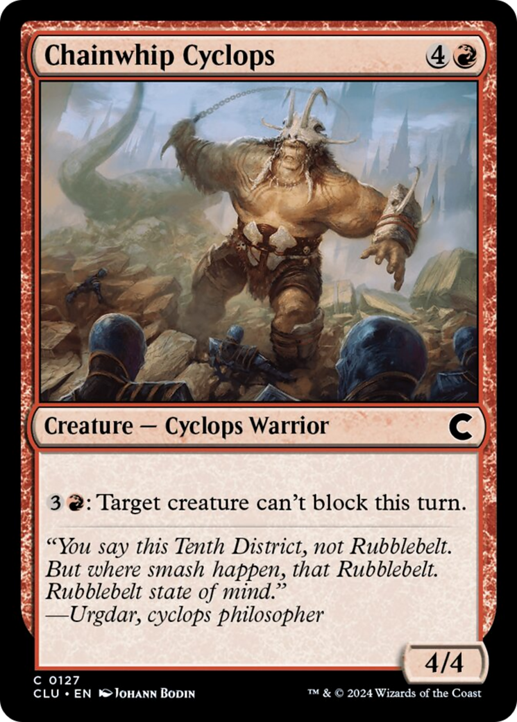 Chainwhip Cyclops [Ravnica: Clue Edition] | GrognardGamesBatavia