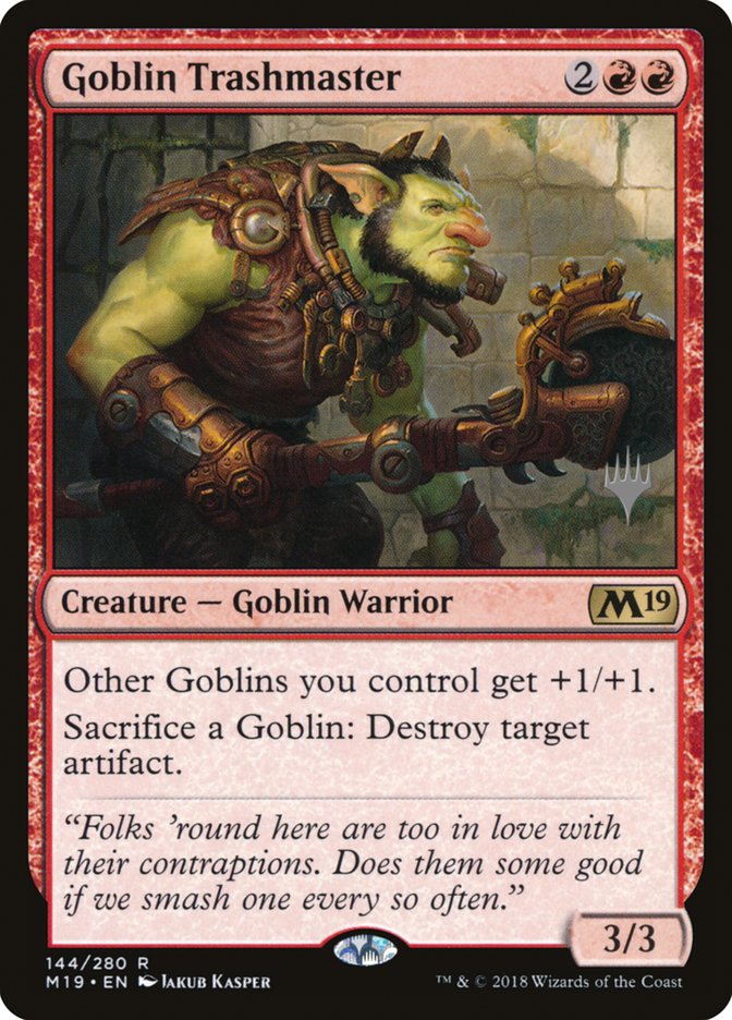 Goblin Trashmaster (Promo Pack) [Core Set 2019 Promos] | GrognardGamesBatavia