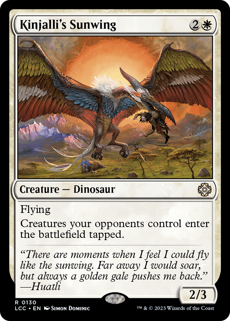 Kinjalli's Sunwing [The Lost Caverns of Ixalan Commander] | GrognardGamesBatavia