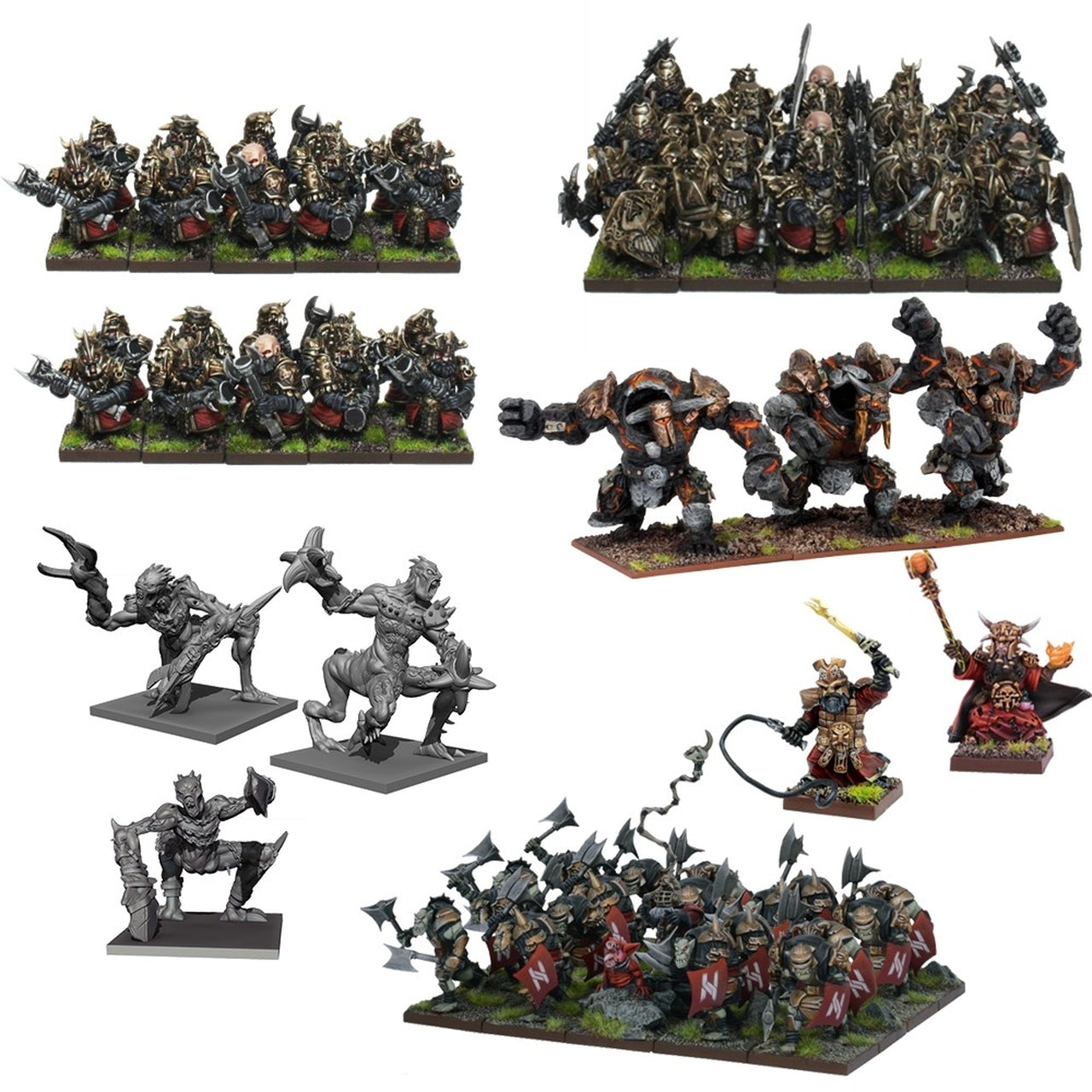 Kings of War Abyssal Dwarf Mega Army | GrognardGamesBatavia