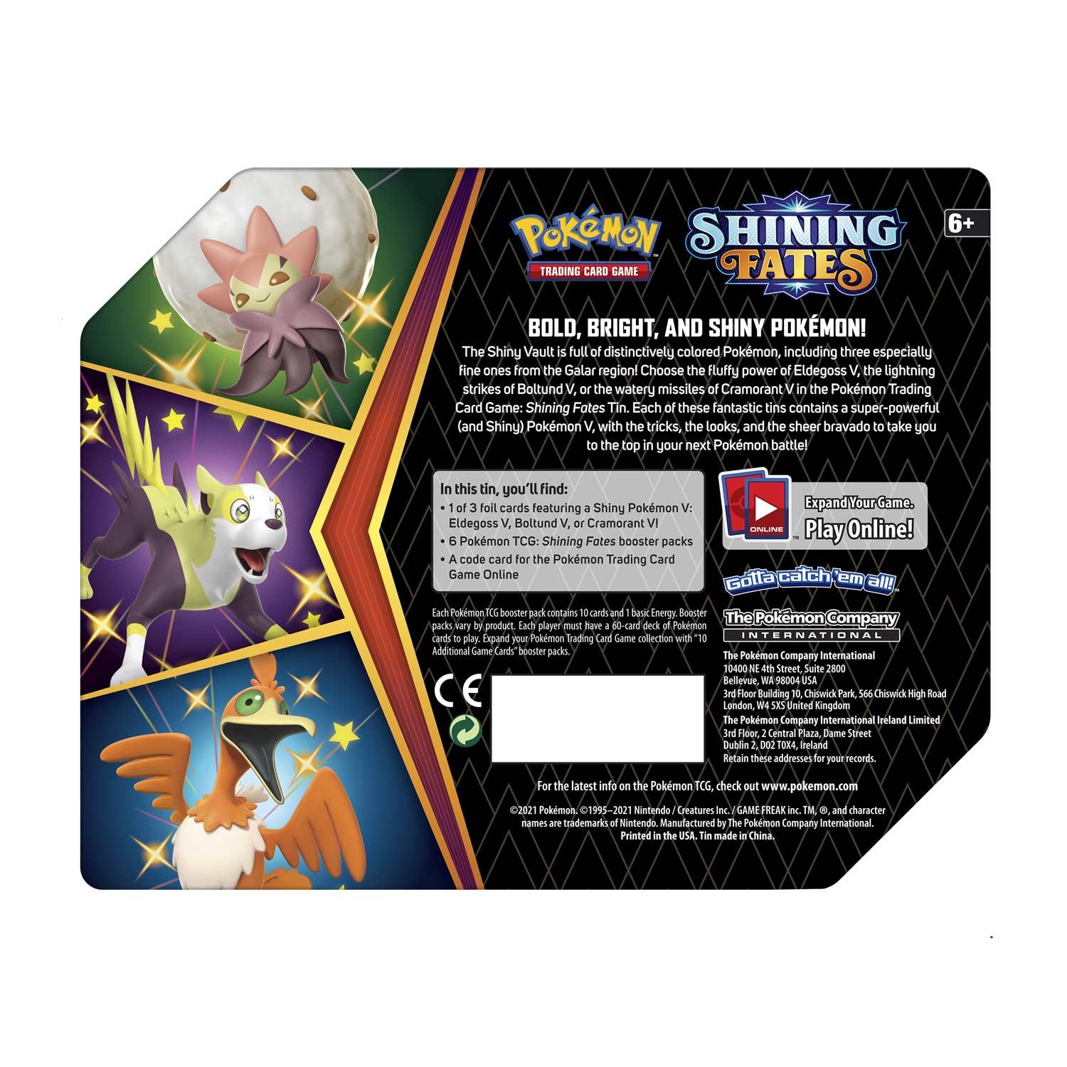 Shining Fates - Collector's Tin (Eldegoss V) | GrognardGamesBatavia