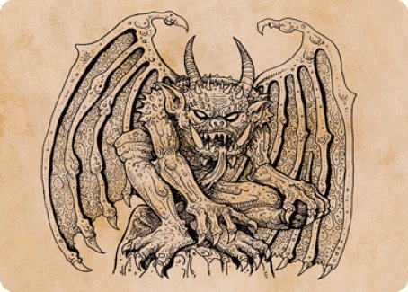 Cloister Gargoyle (Showcase) Art Card [Dungeons & Dragons: Adventures in the Forgotten Realms Art Series] | GrognardGamesBatavia