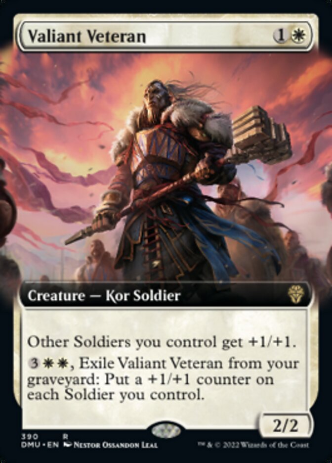 Valiant Veteran (Extended Art) [Dominaria United] | GrognardGamesBatavia