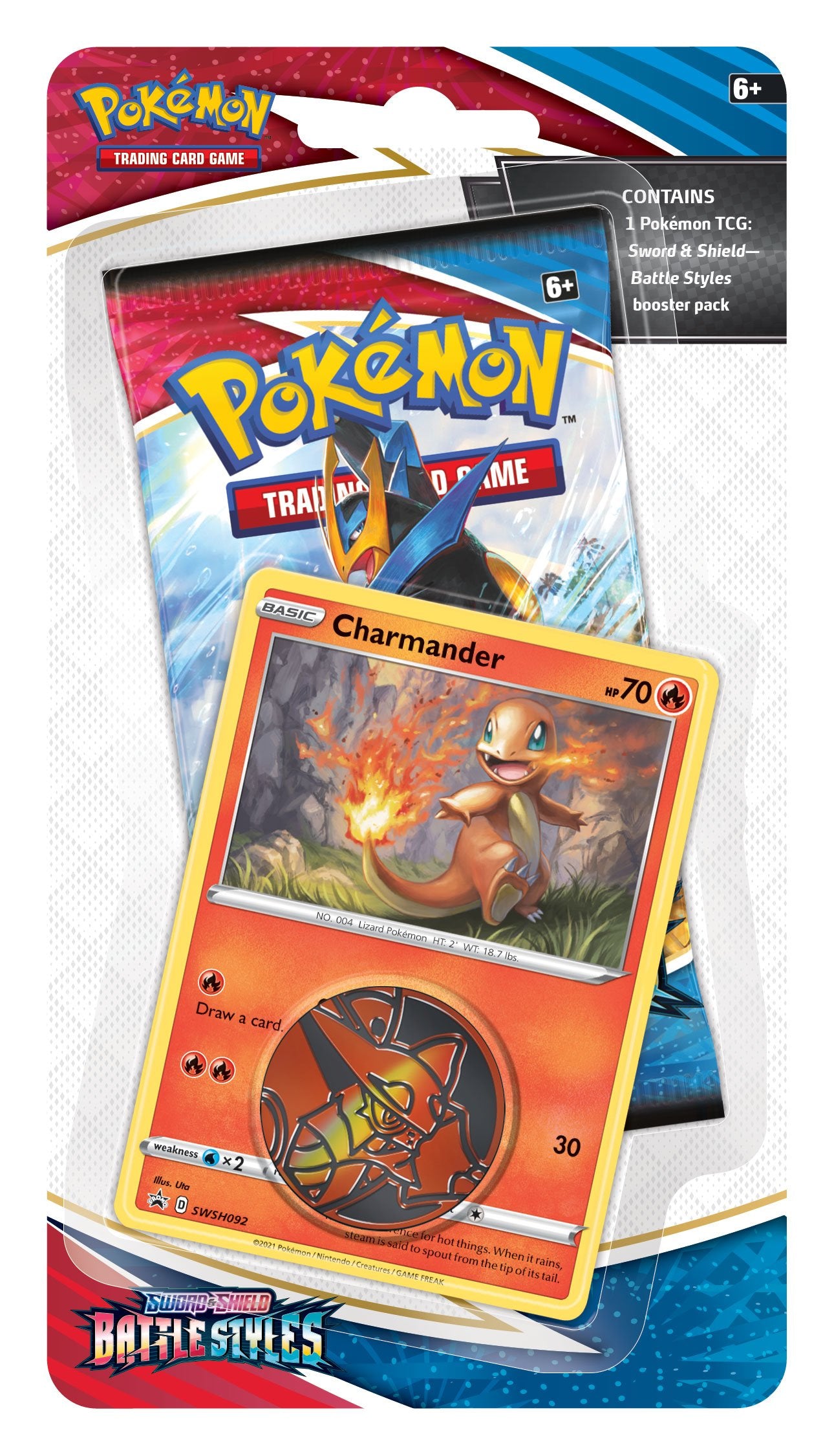 Sword & Shield: Battle Styles - Single Pack Blister (Charmander) | GrognardGamesBatavia