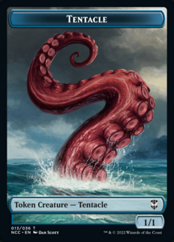 Tentacle // Champion of Wits Double-Sided Token [Streets of New Capenna Commander Tokens] | GrognardGamesBatavia