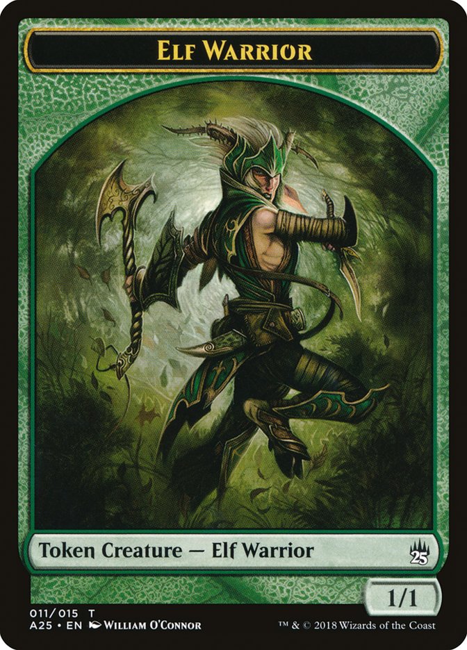 Elf Warrior Token [Masters 25 Tokens] | GrognardGamesBatavia