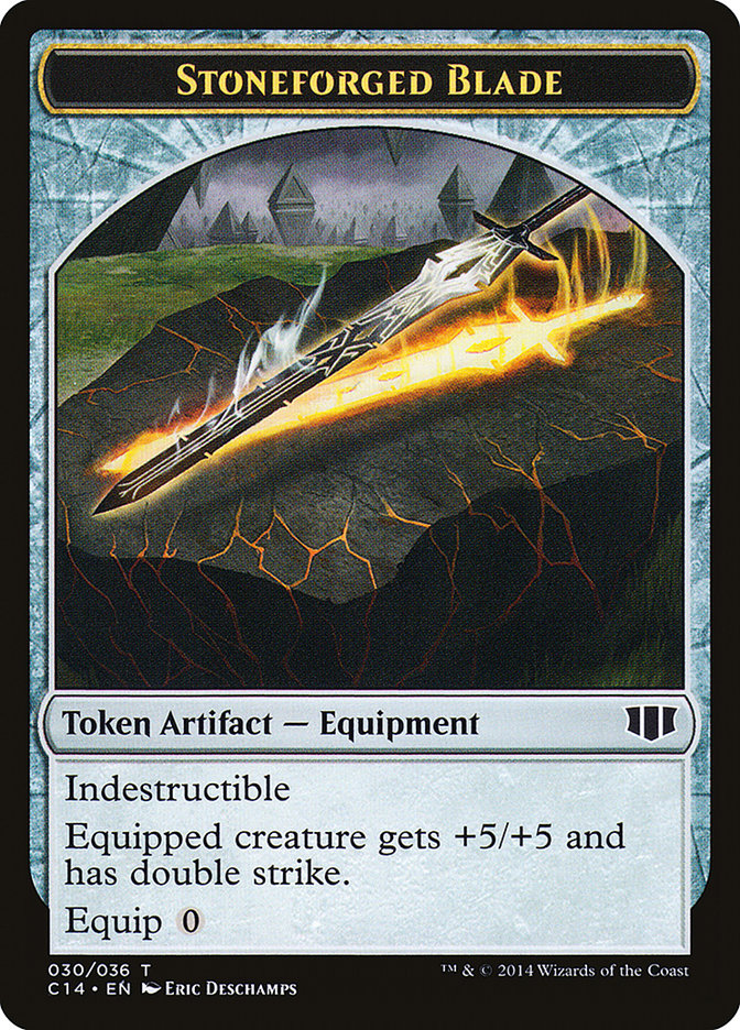 Stoneforged Blade // Germ Double-Sided Token [Commander 2014 Tokens] | GrognardGamesBatavia