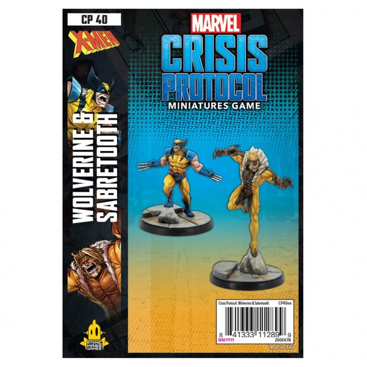 CP 40 Marvel Crisis Protocol: Wolverine & Sabertooth | GrognardGamesBatavia