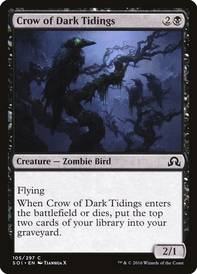 Crow of Dark Tidings [Shadows over Innistrad] | GrognardGamesBatavia