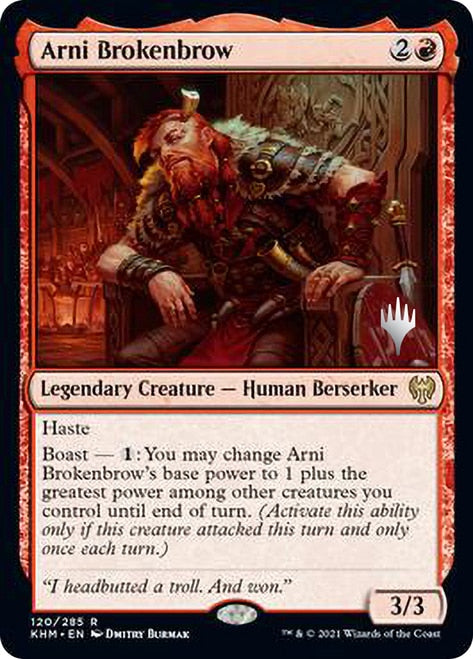 Arni Brokenbrow (Promo Pack) [Kaldheim Promos] | GrognardGamesBatavia