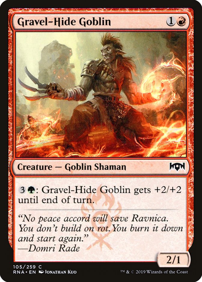 Gravel-Hide Goblin [Ravnica Allegiance] | GrognardGamesBatavia