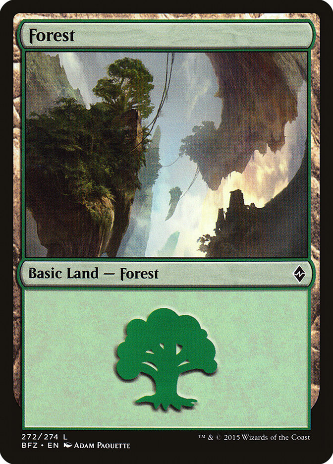 Forest (272a) [Battle for Zendikar] | GrognardGamesBatavia