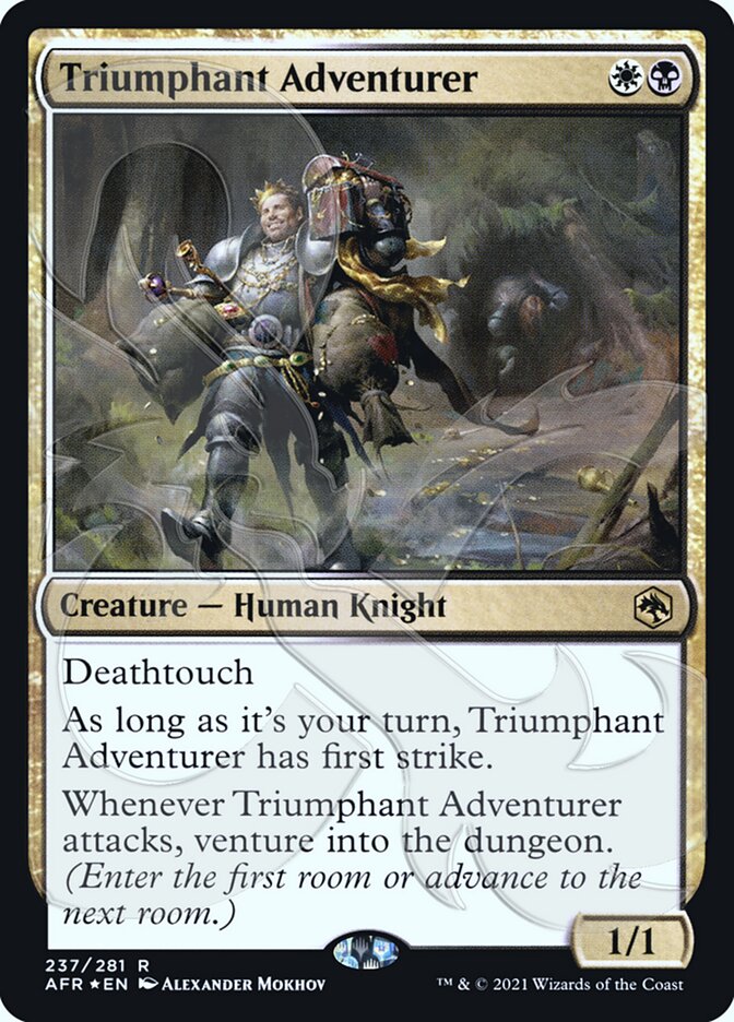 Triumphant Adventurer (Ampersand Promo) [Dungeons & Dragons: Adventures in the Forgotten Realms Promos] | GrognardGamesBatavia