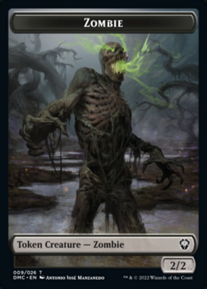 Saproling // Zombie Double-Sided Token [Dominaria United Tokens] | GrognardGamesBatavia