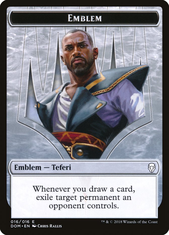 Teferi, Hero of Dominaria Emblem [Dominaria Tokens] | GrognardGamesBatavia