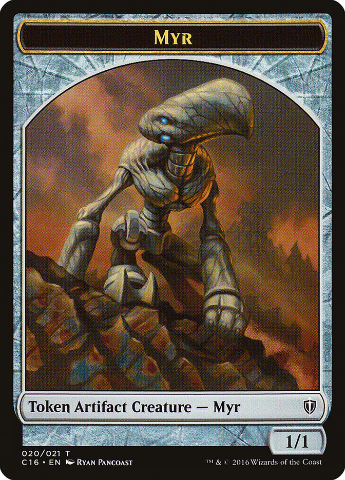 Myr // Bird (002) Double-Sided Token [Commander 2016 Tokens] | GrognardGamesBatavia