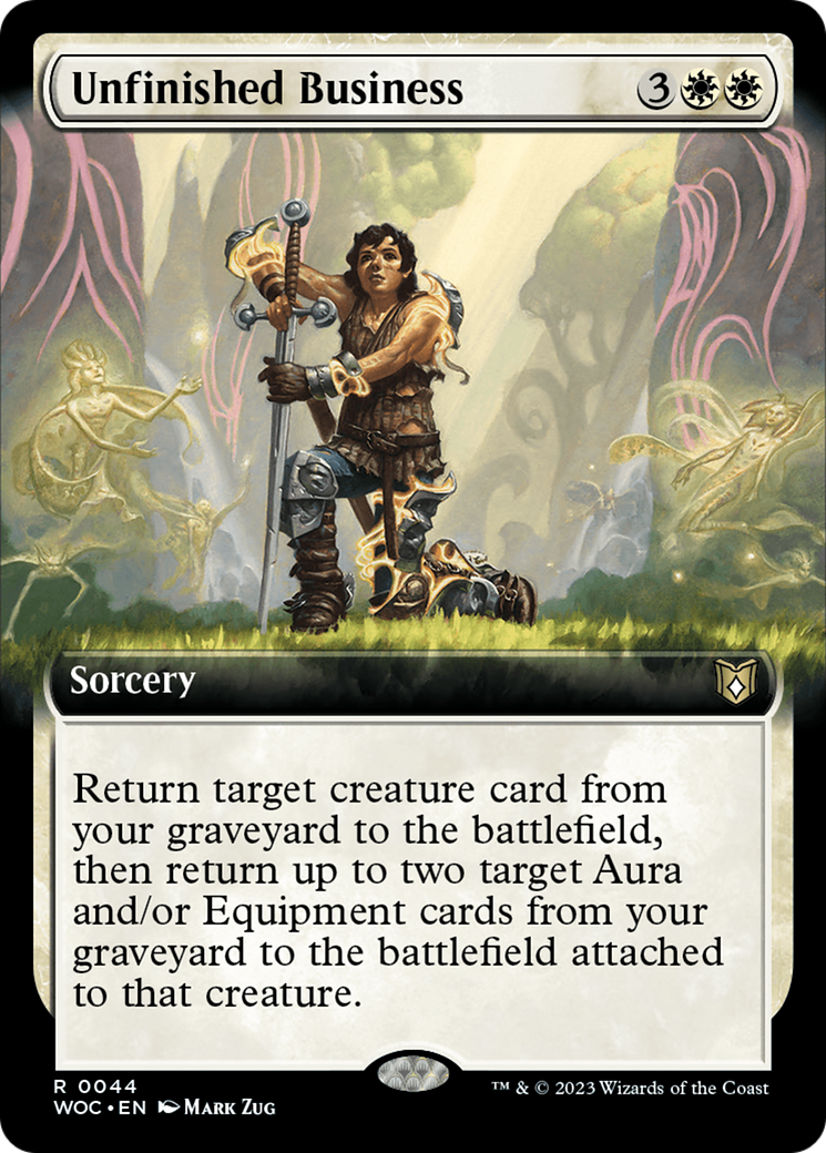 Unfinished Business (Extended Art) [Wilds of Eldraine Commander] | GrognardGamesBatavia