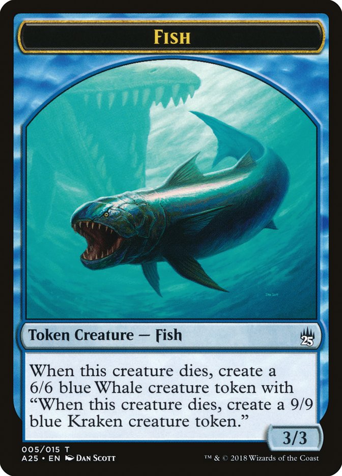 Fish Token [Masters 25 Tokens] | GrognardGamesBatavia