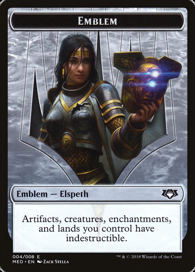 Elspeth, Knight-Errant Emblem [Mythic Edition Tokens] | GrognardGamesBatavia